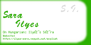 sara ilyes business card